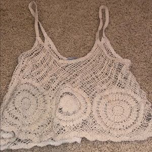 See through crop top